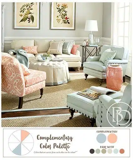 الألوان التكميلية واستخداماتها في الديكور الداخلي - كيفية إستخدام عجلة الألوان لتنسيق الديكور الداخلي